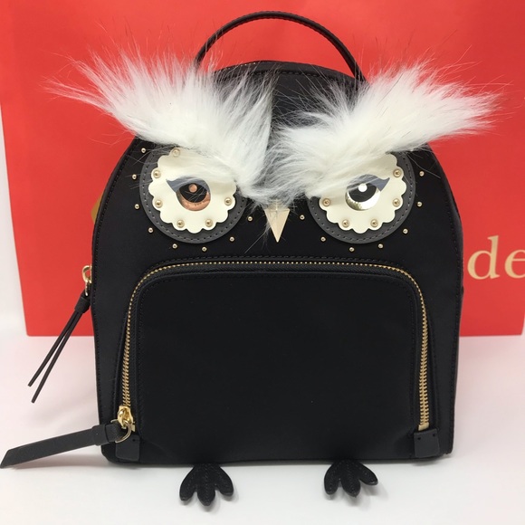 kate spade Handbags - Kate spade owl Tomi Star bright black backpack